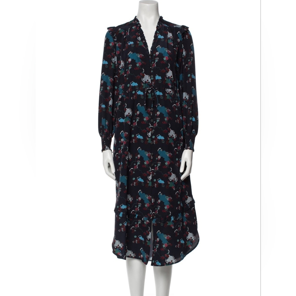 Cefinn Midi Length Silk Dress - Picture 12 of 15